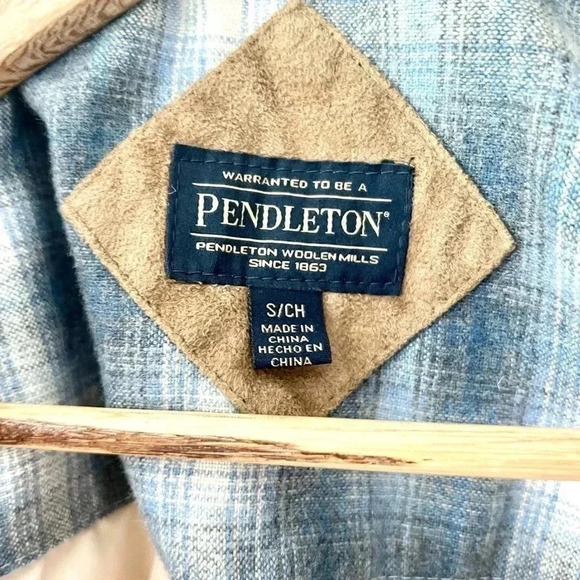 Pendleton Cream Colored Fuzzy Sherpa Full-Zip Jacket Size Small - Picture 9 of 11